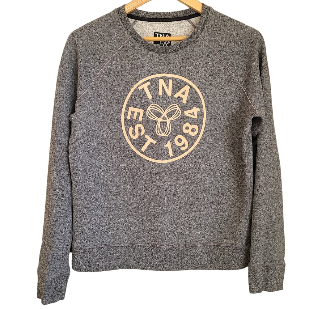 aritzia tna crewneck sweatshirt grey size M